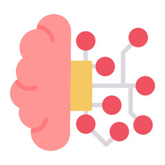 Artificial Intelligence icon vector image. Can be used for Industry.