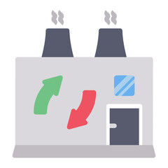 Recycling icon vector image. Can be used for Industry.