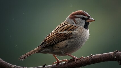 Fototapeta premium sparrow on a branch