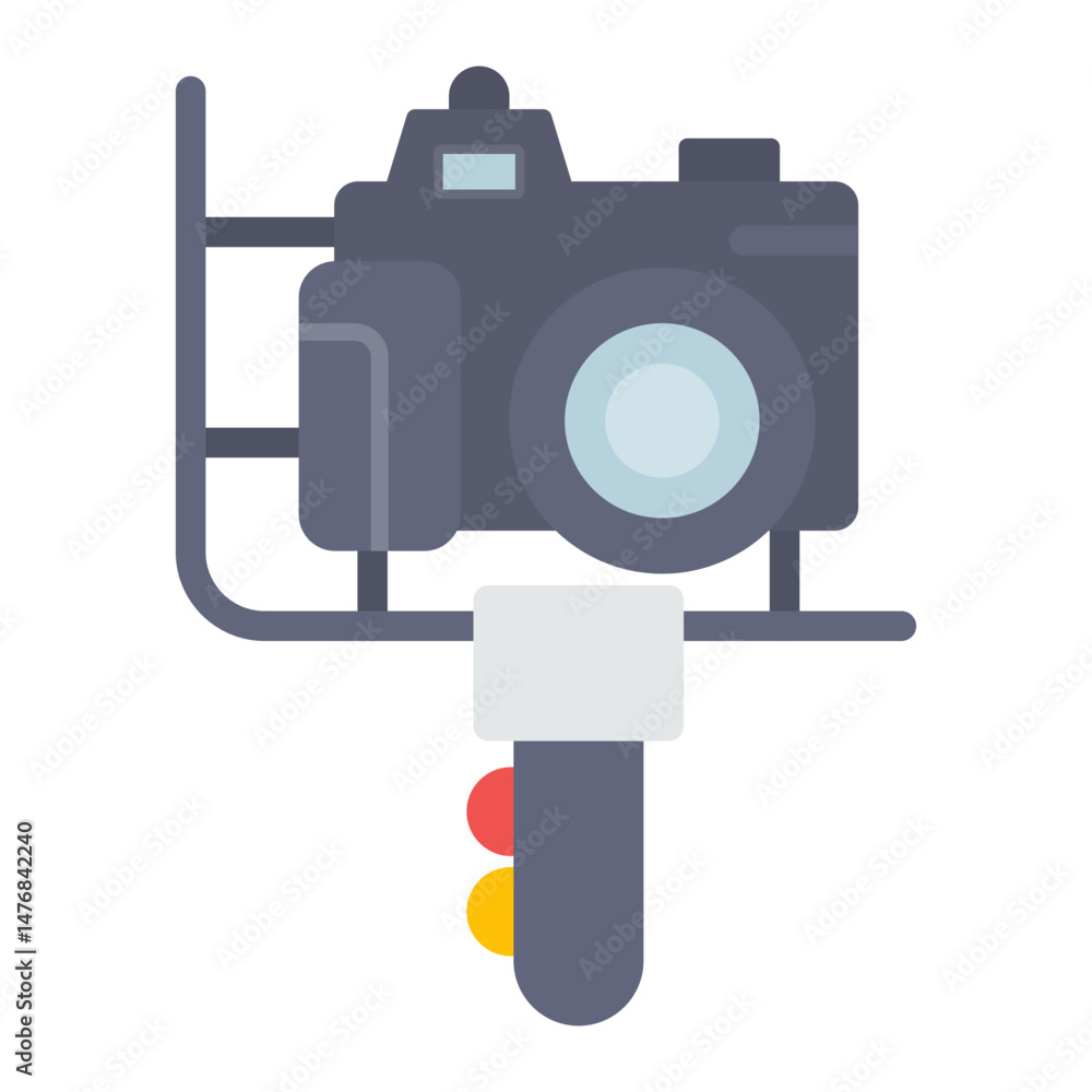 Poster action camera icon vector image. can be used for technology ecommerce.