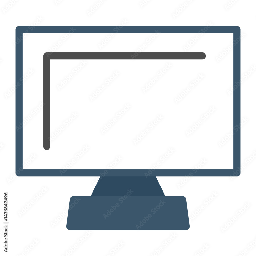 Aufkleber display icon vector image. can be used for technology ecommerce.