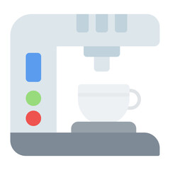 Coffee Machine icon vector image. Can be used for Office.
