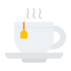 Tea icon vector image. Can be used for Office.