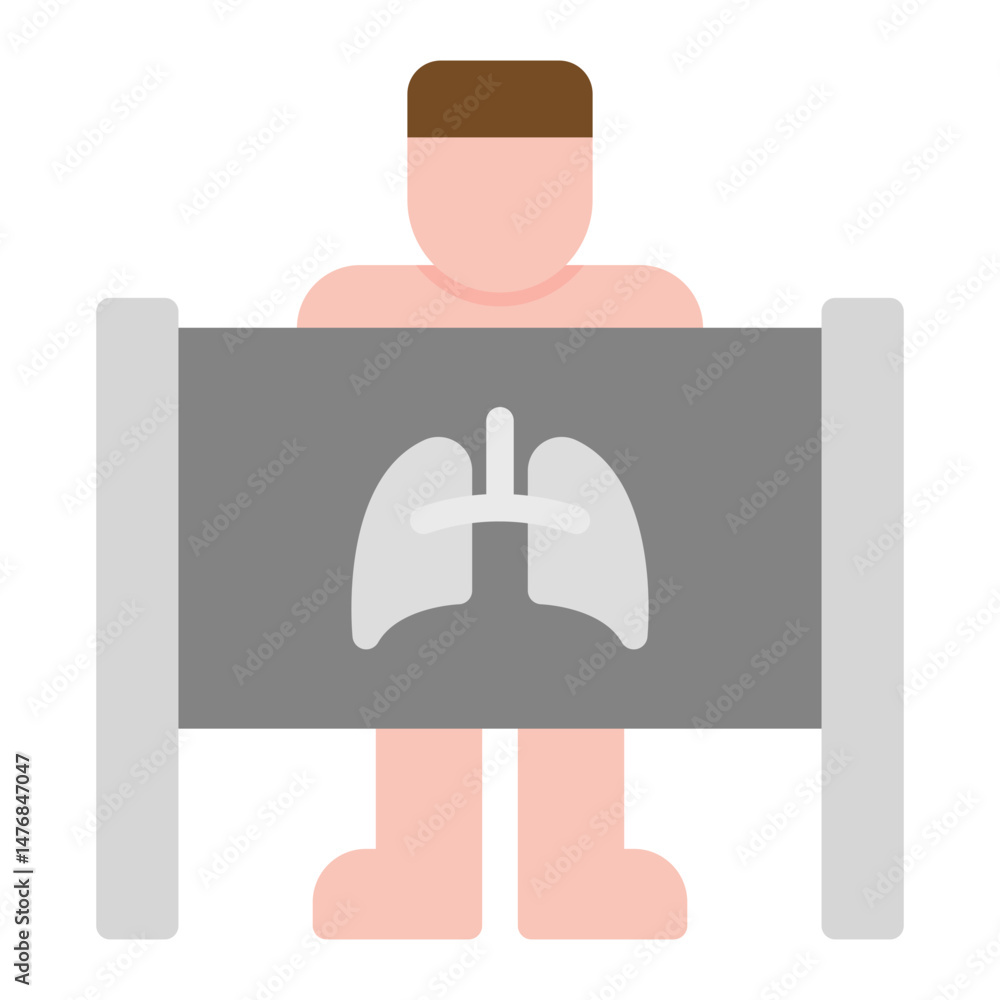 Poster x rays icon vector image. can be used for lighting.