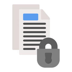 Confidential Information icon vector image. Can be used for Privacy.