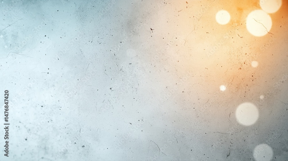 Poster abstract grunge textured background with bokeh lights and blue orange gradient abstract background