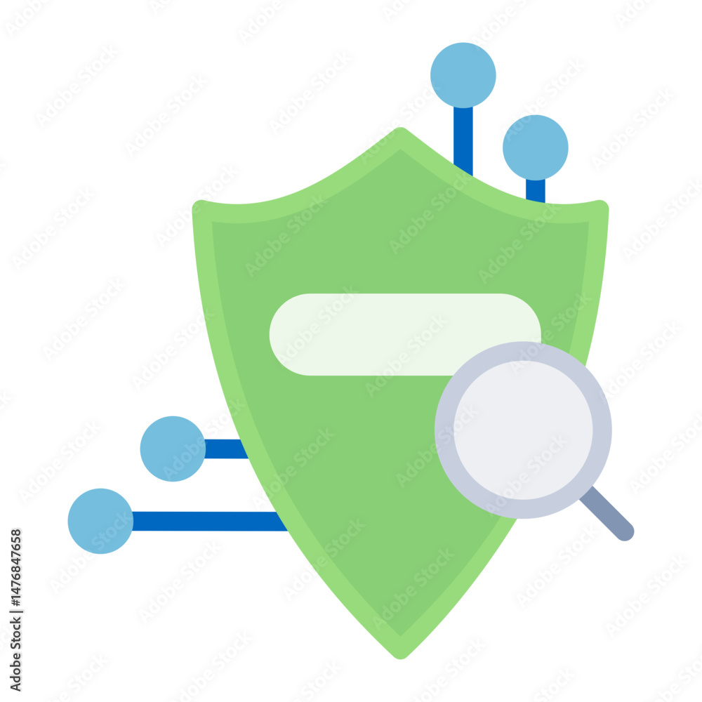 Poster search engine encryption icon vector image. can be used for privacy.