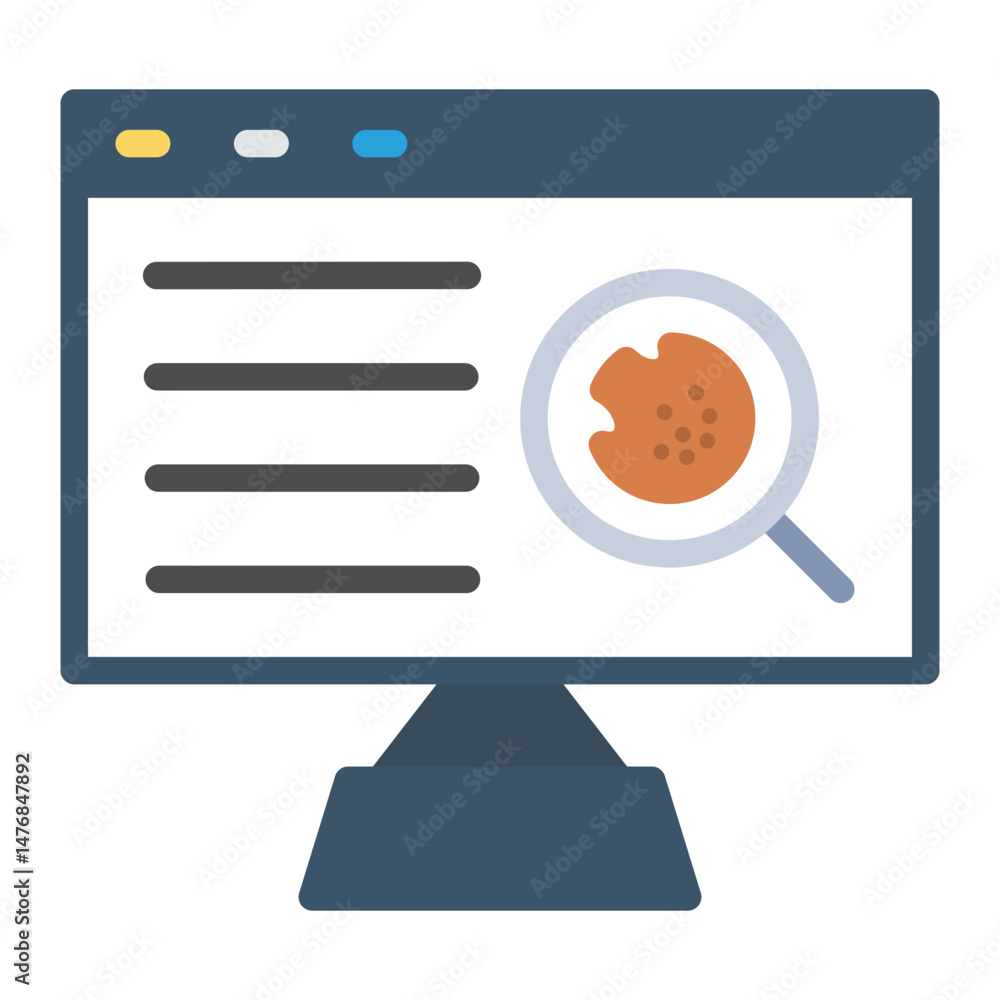 Poster tracking cookies icon vector image. can be used for privacy.