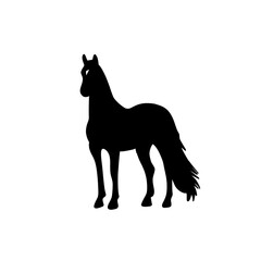 horse silhouette vector
