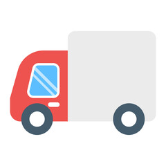 Delivery Van icon vector image. Can be used for Postal Service.