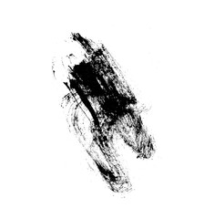 Energetic dry ink brush stroke with high contrast and grunge feel