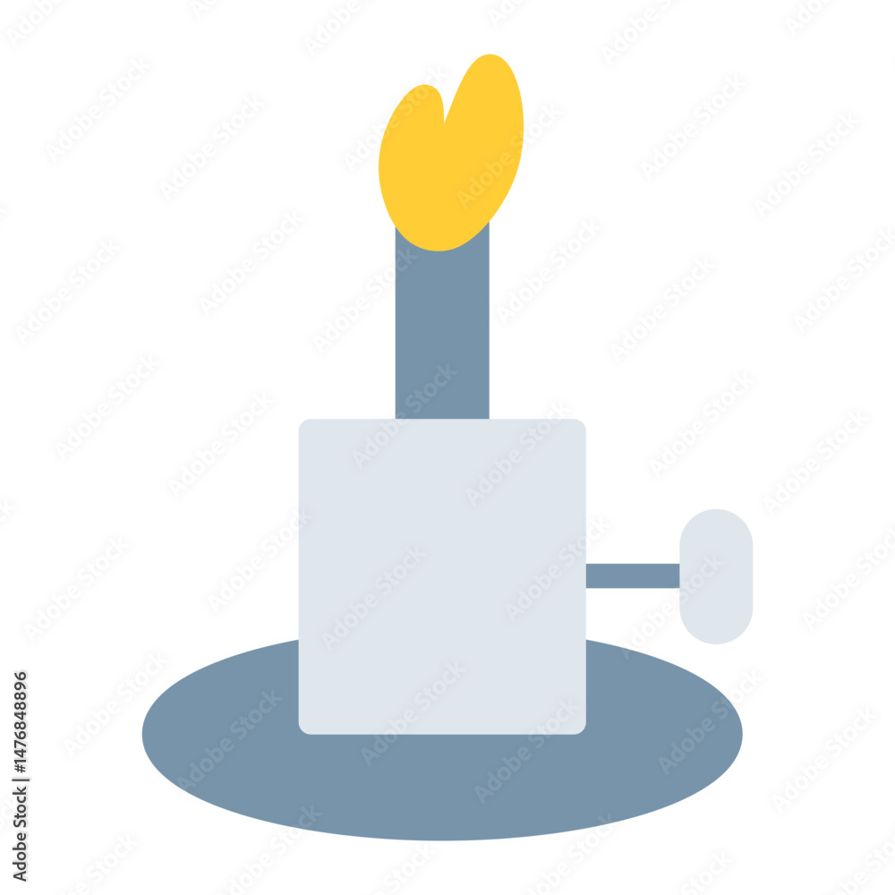 Poster bunsen burner icon vector image. can be used for science.