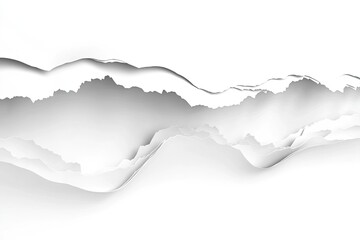 Ripped paper, irregular tear, white background.  Detailed paper tear effect, appearing as if ripped open,  revealing a white interior