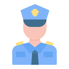 Police icon vector image. Can be used for Human Rights.