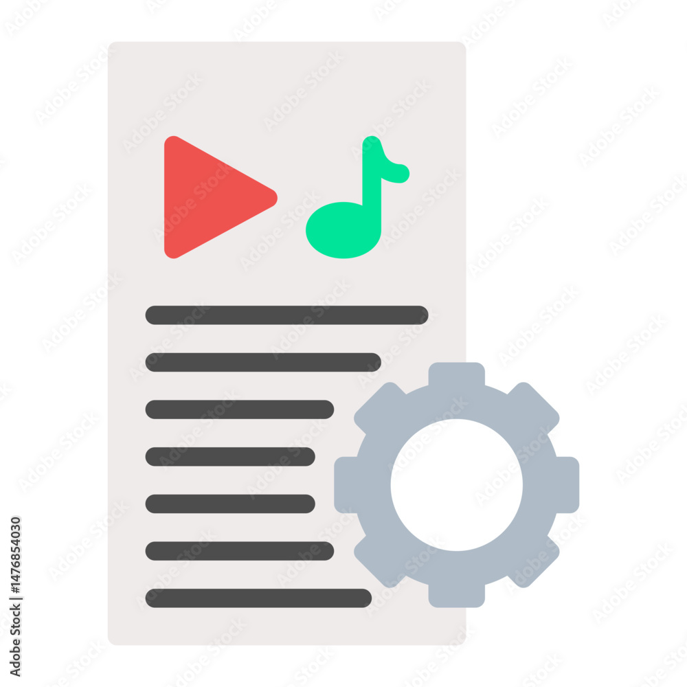 Poster content icon vector image. can be used for product management.