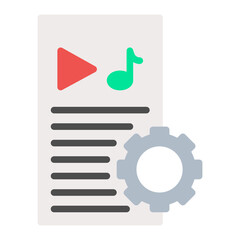 Content icon vector image. Can be used for Product Management.