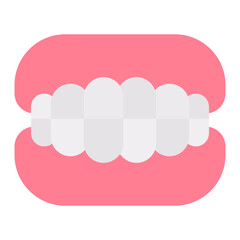 Dentures icon vector image. Can be used for Nursing Home.