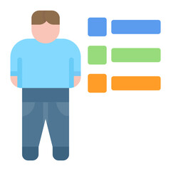 Employee Evaluation icon vector image. Can be used for Staff Management.
