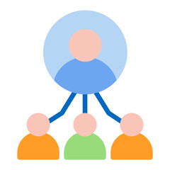 Team Leader icon vector image. Can be used for Staff Management.