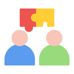 Joint Success icon vector image. Can be used for Teamwork.