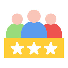 Team Excellence icon vector image. Can be used for Teamwork.