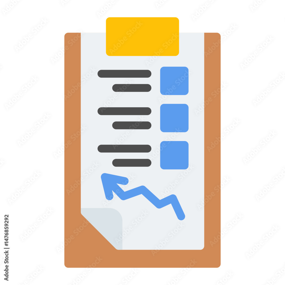 Poster progress tracking icon vector image. can be used for project assesment.