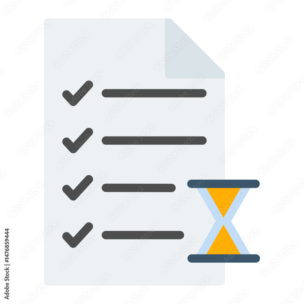 Poster project timeline icon vector image. can be used for project assesment.