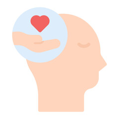 Empathy icon vector image. Can be used for Charity.