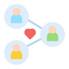 Resource Sharing icon vector image. Can be used for Charity.