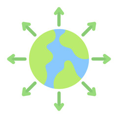 Global Expansion icon vector image. Can be used for Survey.