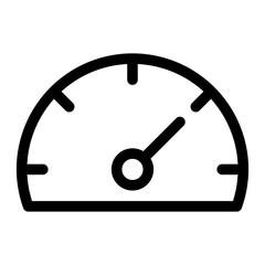 Outline icon of car and land traffic