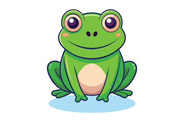  cute frog colorful Vector