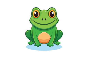  cute frog colorful Vector