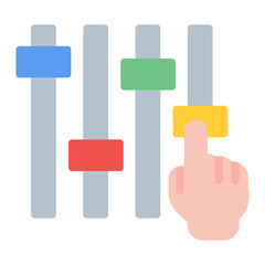 Adjustments icon vector image. Can be used for Action Plan.