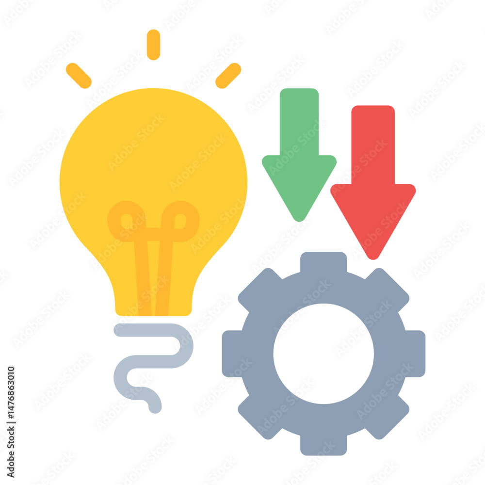 Poster implementation icon vector image. can be used for action plan.