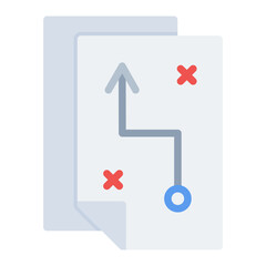 Strategy icon vector image. Can be used for Action Plan.