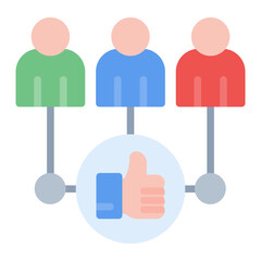 Stakeholder Engagement icon vector image. Can be used for Action Plan.