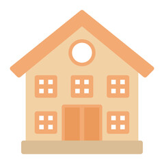 Community Center icon vector image. Can be used for Public Utilities.