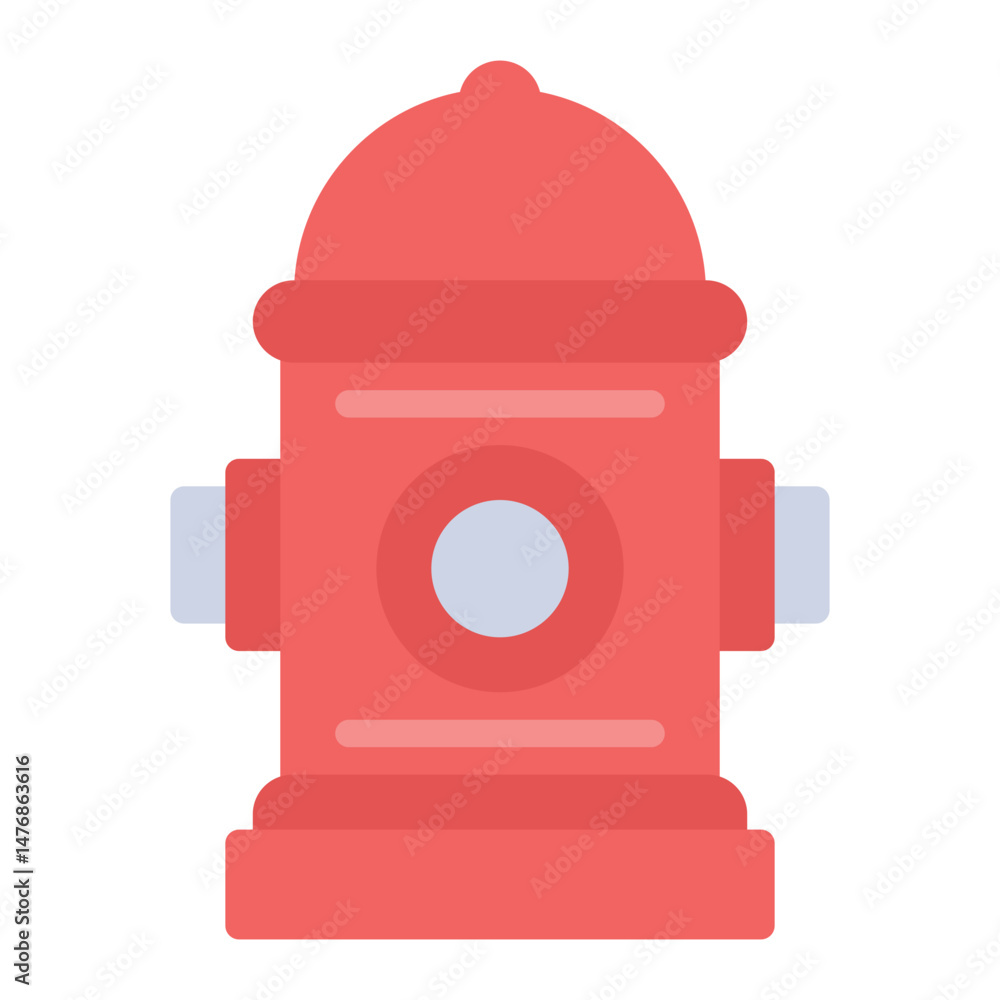Poster fire hydrant icon vector image. can be used for public utilities.