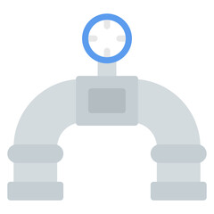 Gas Pipeline icon vector image. Can be used for Public Utilities.