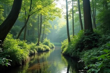 Obraz premium Beautiful Views of National Park Forest