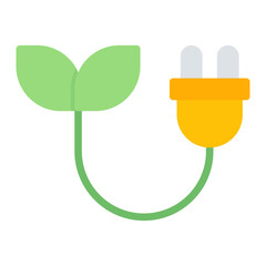 Green Energy icon vector image. Can be used for Public Utilities.
