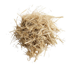Fescue Hay Strands Scattered Studio isolated on a transparent background. High quality PNG, commercial use.