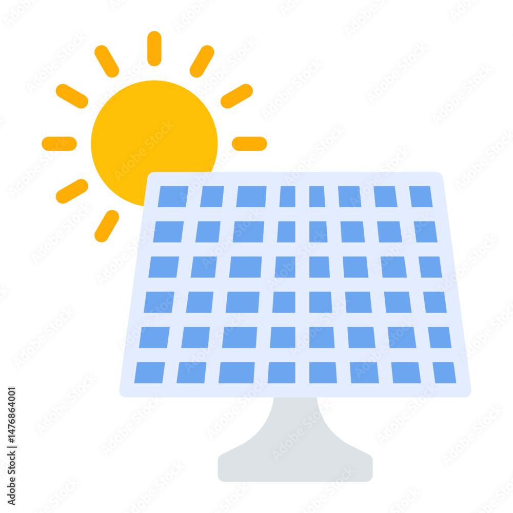 Poster solar panel icon vector image. can be used for public utilities.