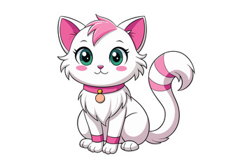  cute cat colorful Vector