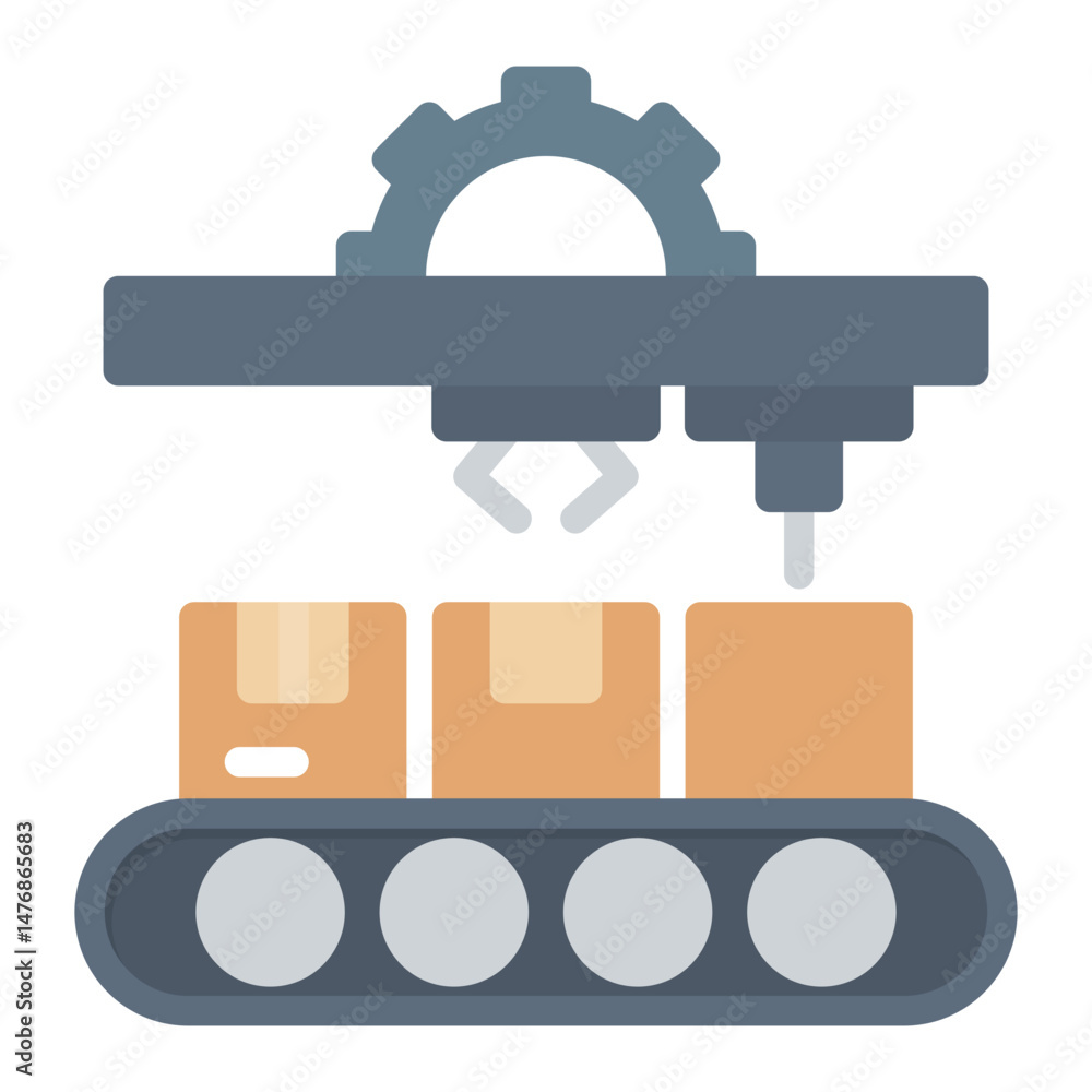 Poster procurement process icon vector image. can be used for operations management.
