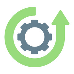 Process Improvement icon vector image. Can be used for Operations Management.