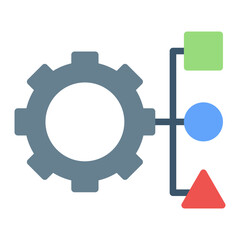 Resource Allocation icon vector image. Can be used for Operations Management.