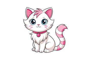  cute cat colorful Vector