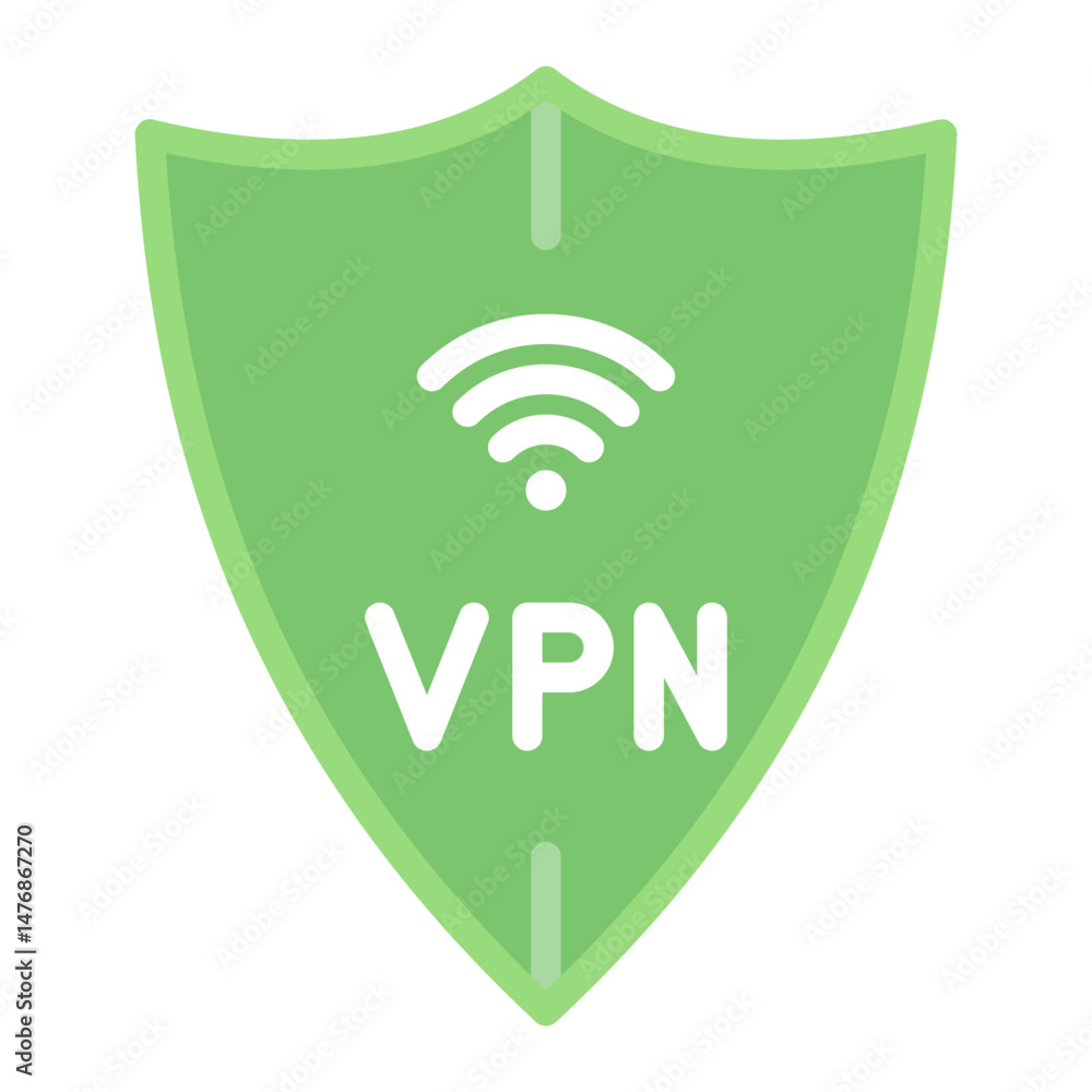 Poster vpn connection icon vector image. can be used for remote working.